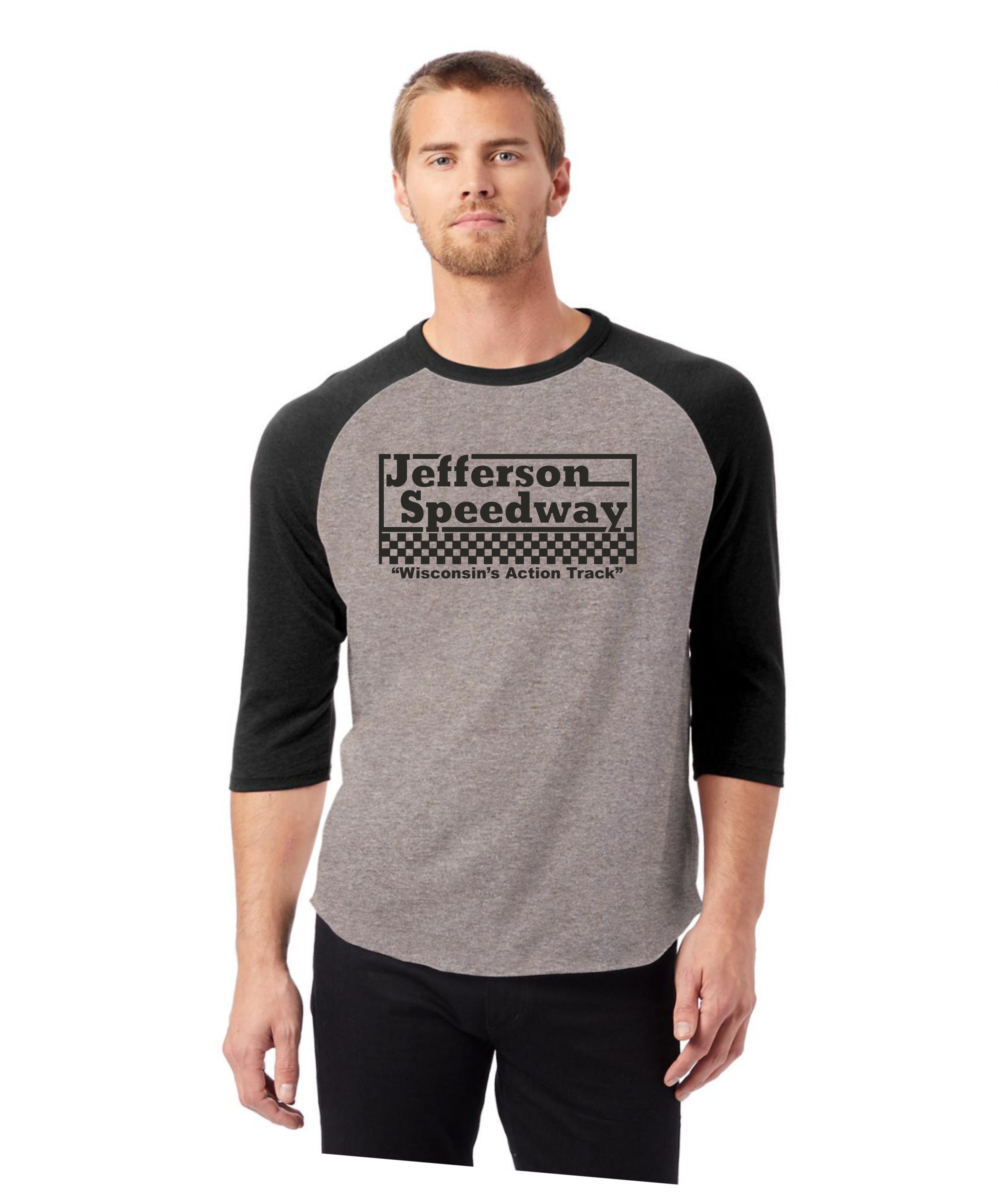 Jefferson Speedway Vintage 3/4 Sleeve Raglan