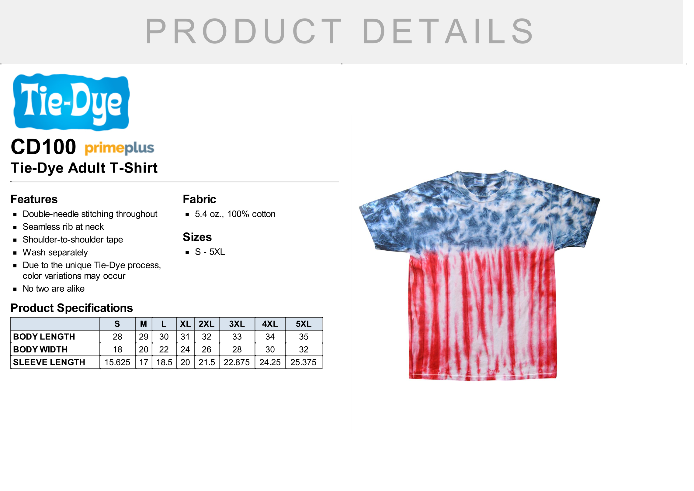 Jefferson Speedway Flag Tie Dye T-Shirt