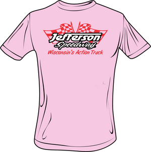 Jefferson Speedway Crossed Flags T-Shirt