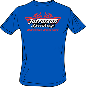 Jefferson Speedway Crossed Flags T-Shirt