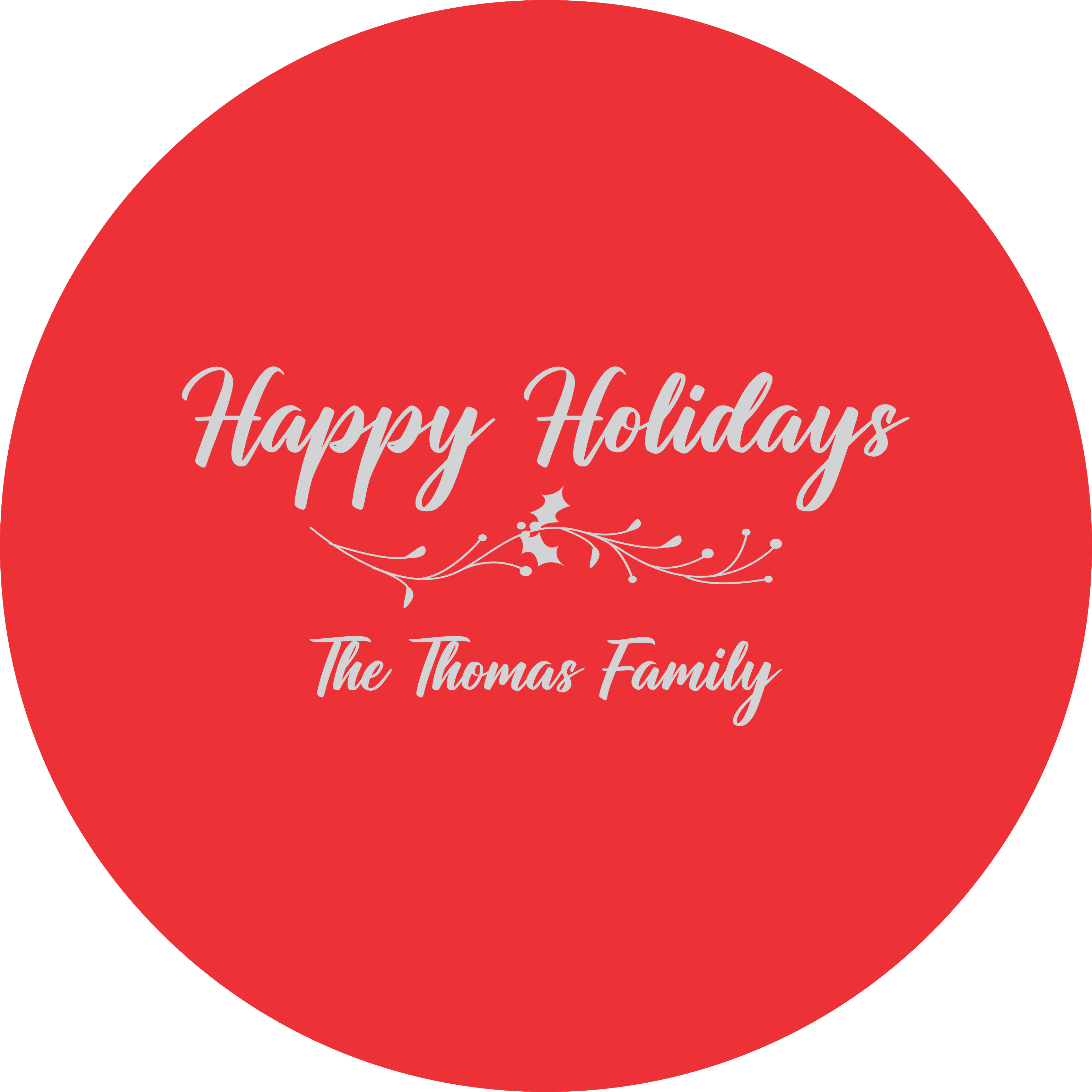 Christmas Pie Pans - Personalized