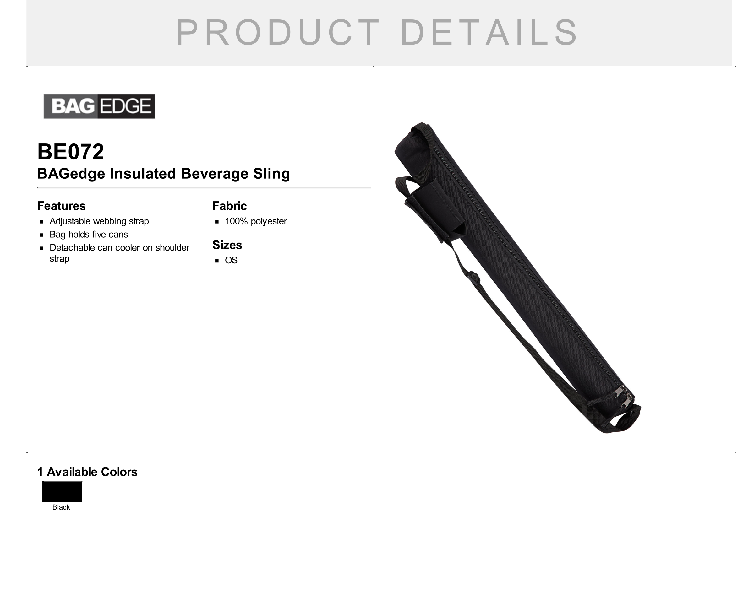 Insulated Beverage Sling