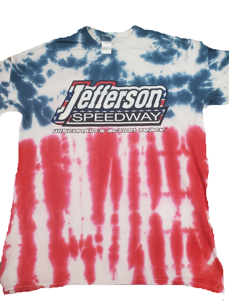Jefferson Speedway Flag Tie Dye T-Shirt