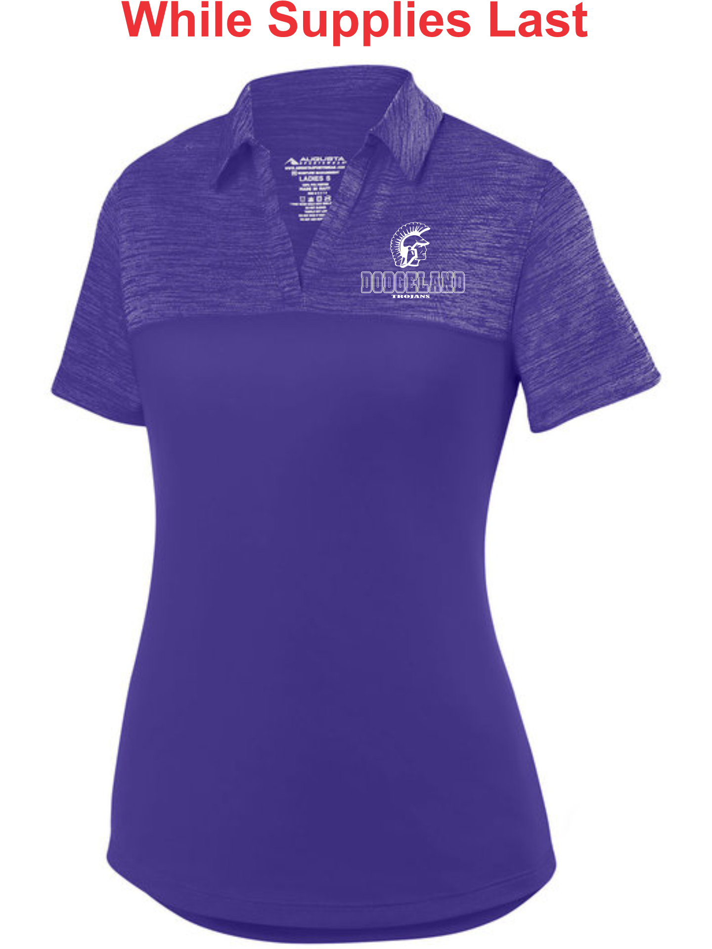 Dodgeland Ladies Augusta Sportswear Adult Shadow Tonal Heather Polo