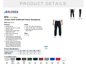 Dodgeland Jerzees Adult NuBlend® Fleece Sweatpants