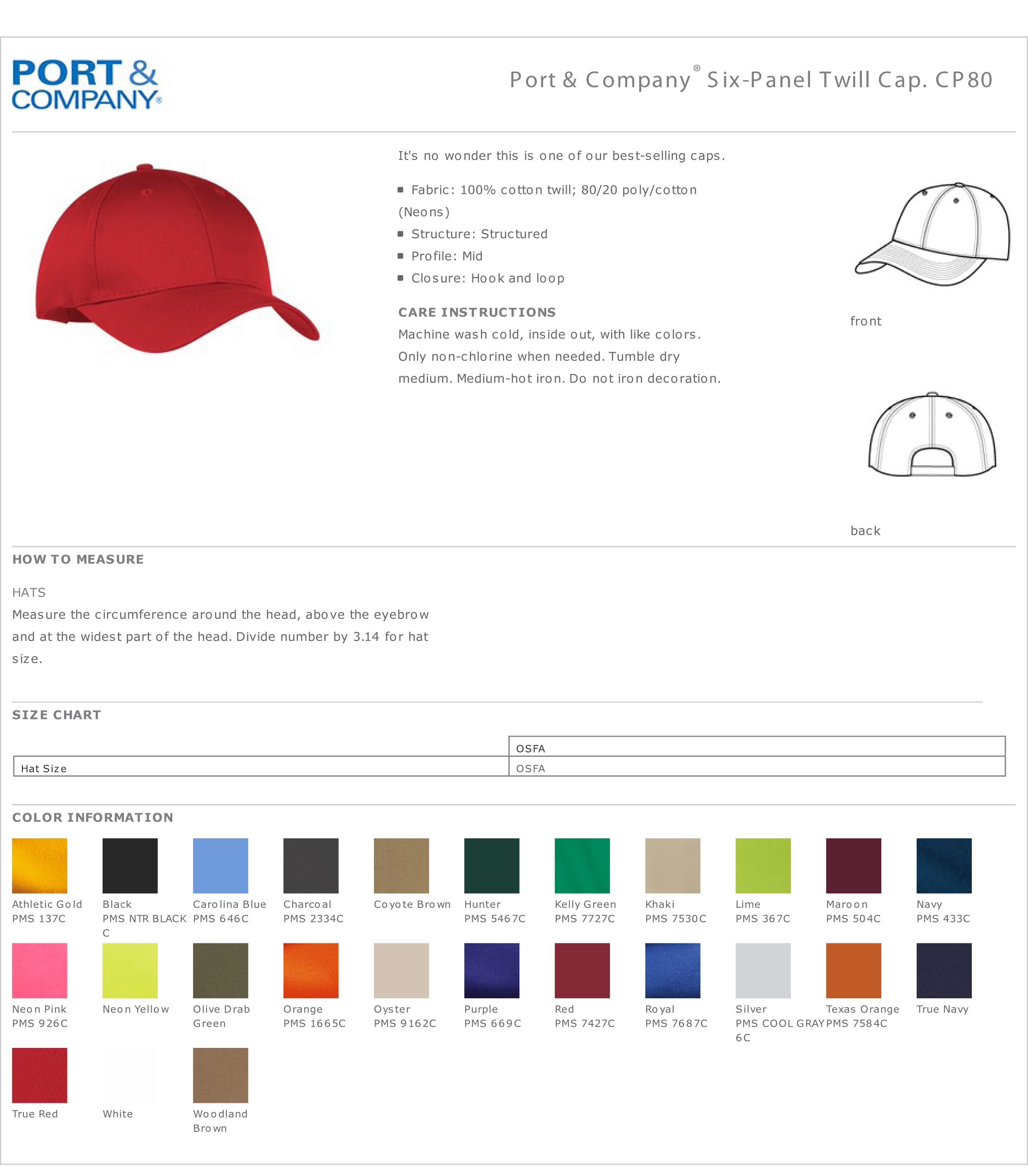 City of Watertown Twill Cap