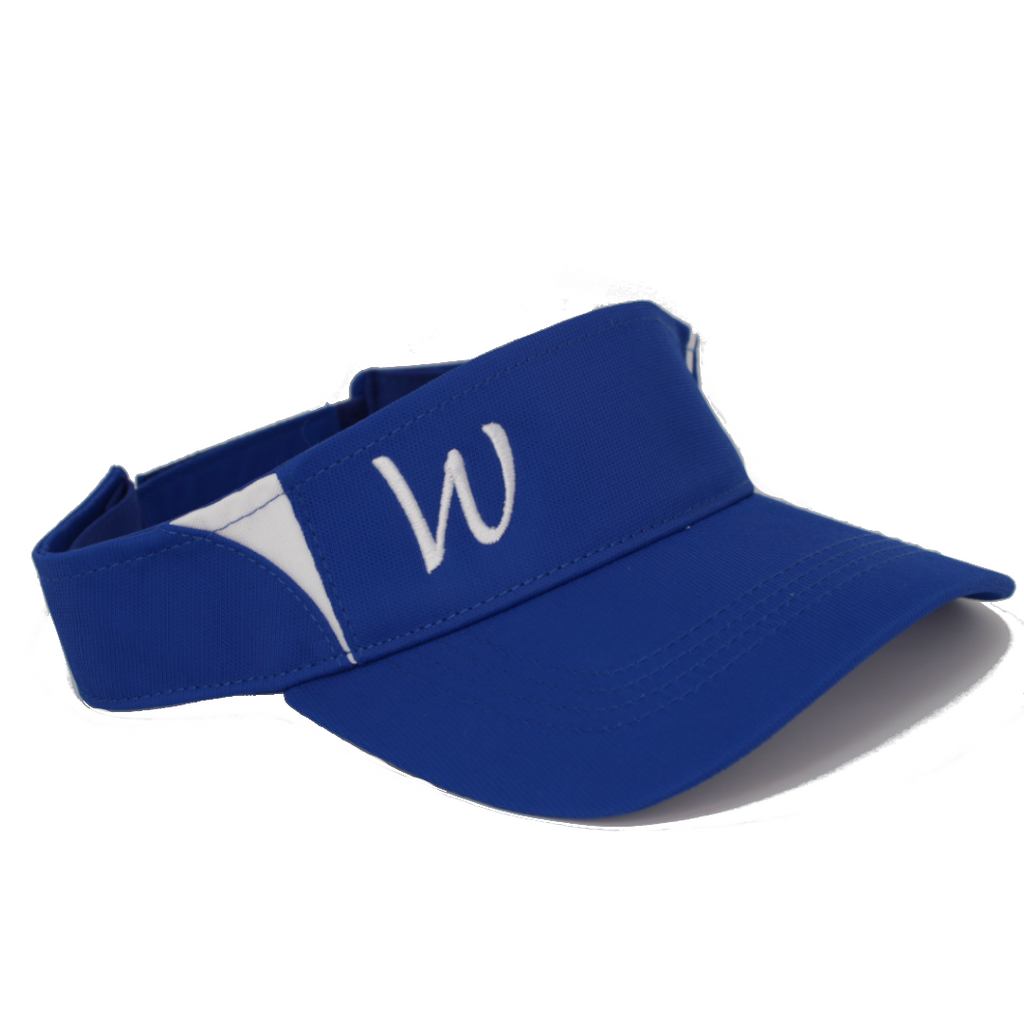 Cursive White W Visor (STC13)