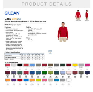 Dodgeland Gildan Adult Heavy Blend™ 50/50 Fleece Crew