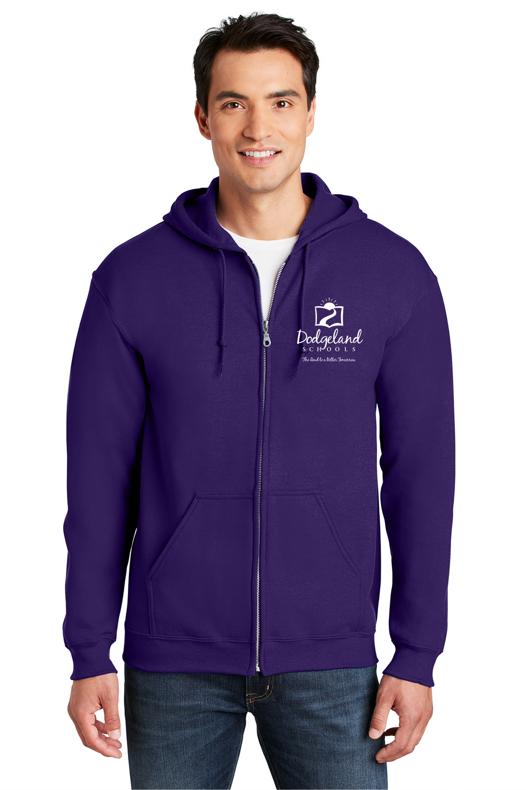 Dodgeland Gildan Adult Heavy Blend™ 8 oz., 50/50 Full-Zip Hooded Sweatshirt