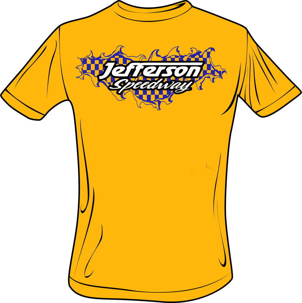Jefferson Speedway Rip Through Flags T-Shirt