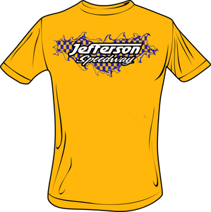 Jefferson Speedway Rip Through Flags T-Shirt