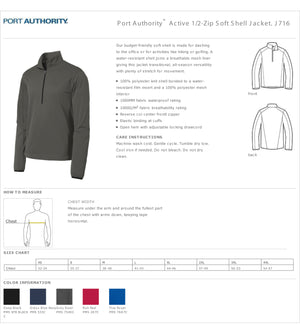 City of Watertown 1/2-Zip Soft Shell Jacket