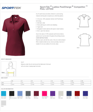 Dodgeland Ladies Sport-Tek ® PosiCharge ® Competitor ™ Polo