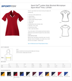 Dodgeland Ladies Sport-Tek® Side Blocked Micropique Sport-Wick® Polo