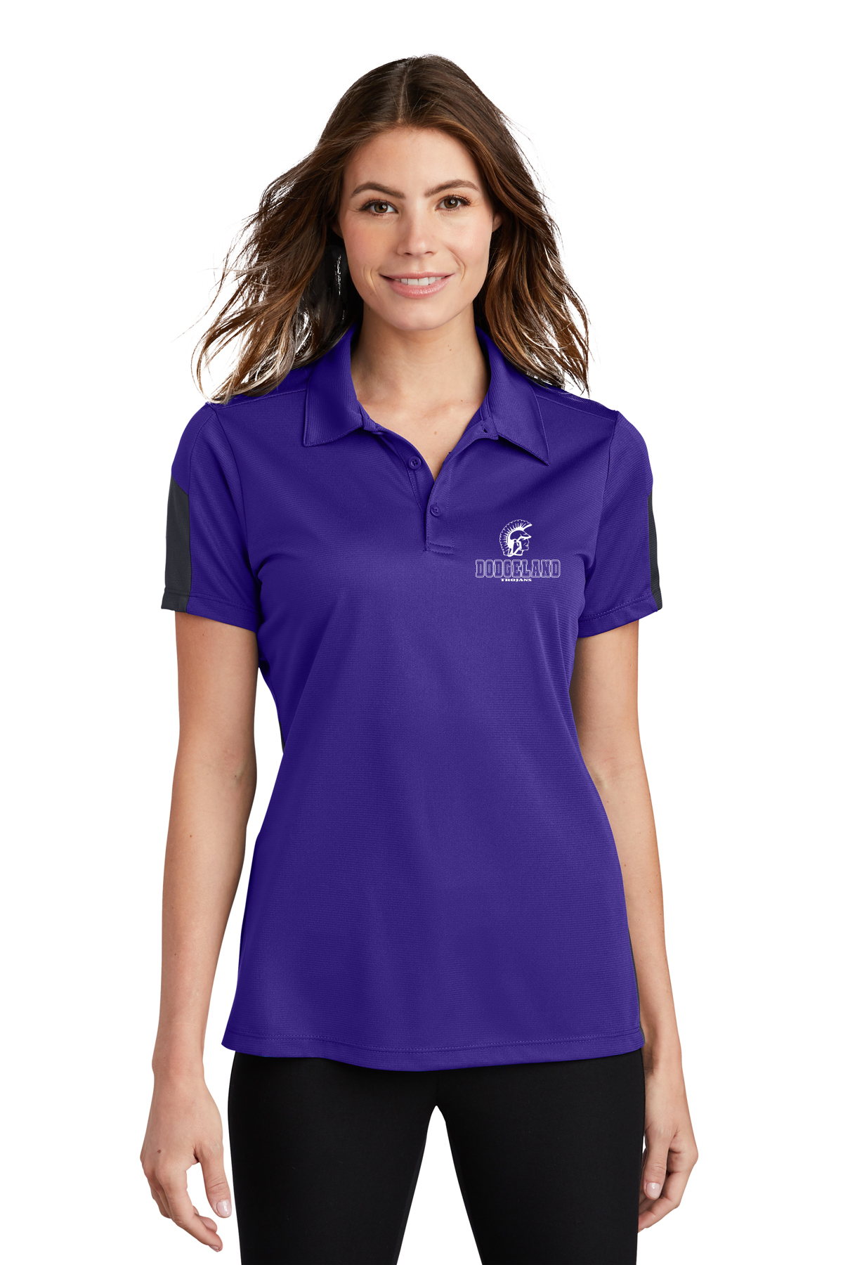 Dodgeland Ladies Sport-Tek® PosiCharge® Active Textured Colorblock Polo